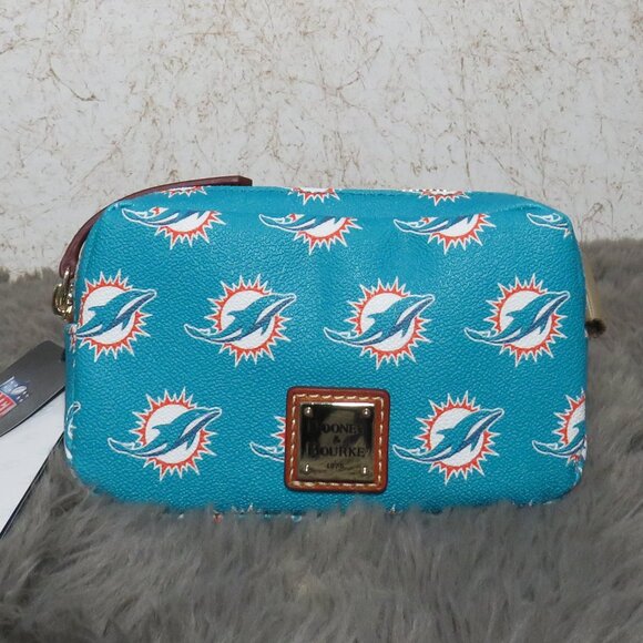 Dooney & Bourke NFL Miami Dolphins Belt Bag (Turquoise) - Picture 1 of 6